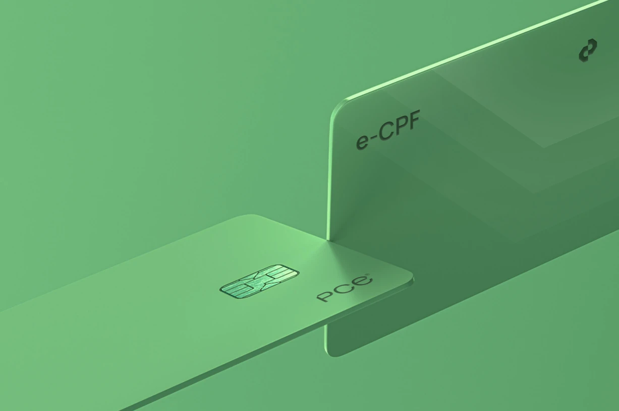 Cartão de certificado digital e-CPF da PCE