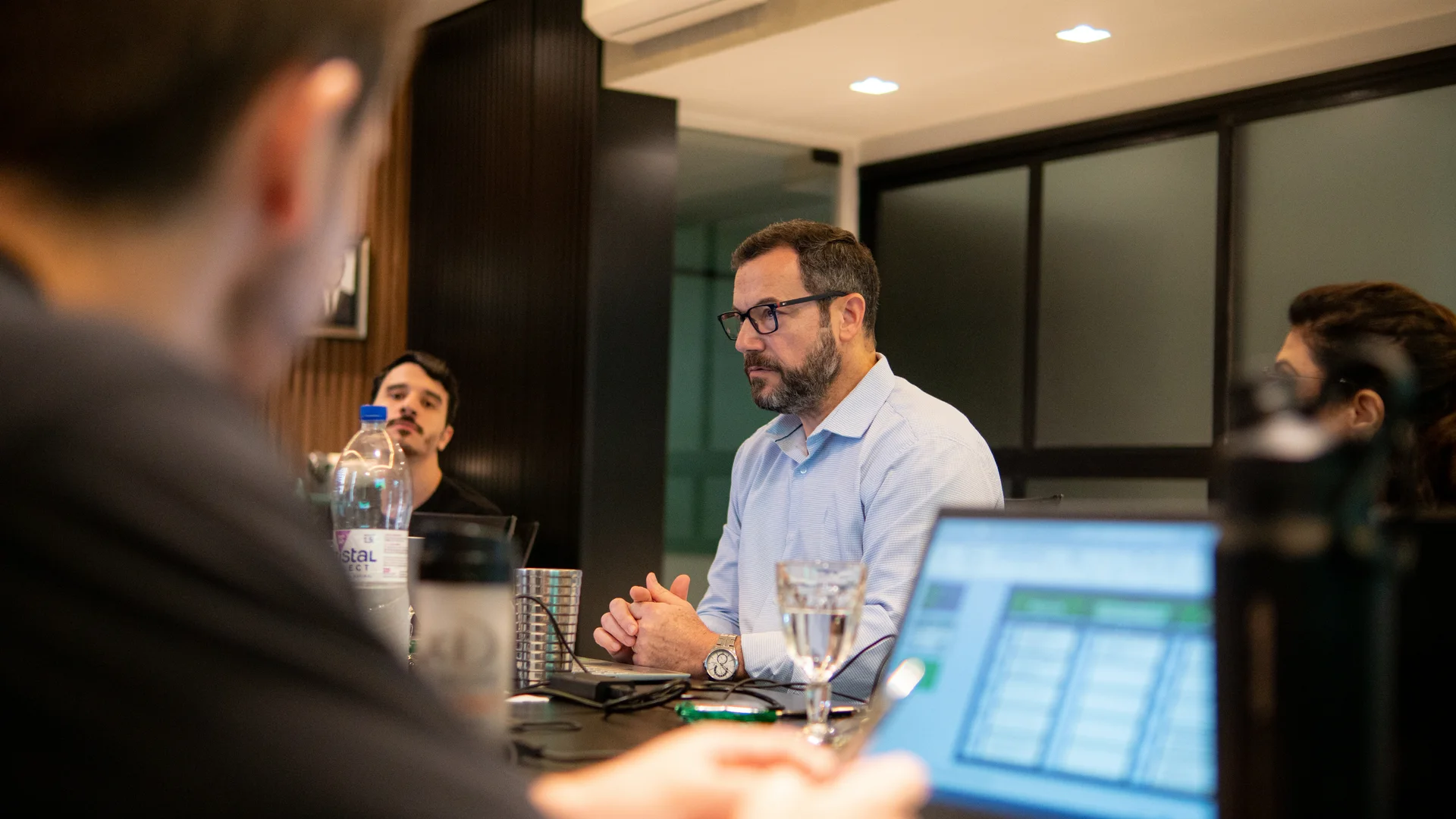 Equipe em reunião de planejamento